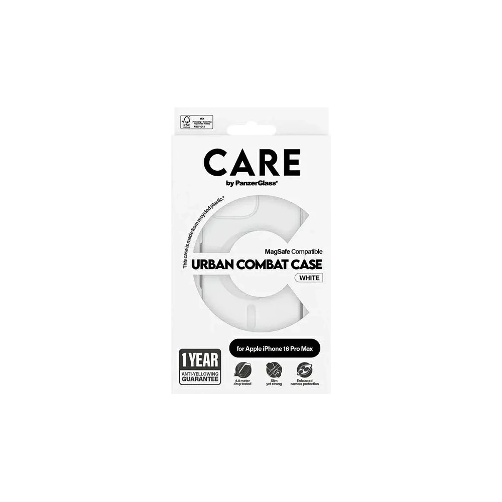 Hurtownia GSM - CARE de la PanzerGlass Carcasă Flagship MagSafe pentru Apple iPhone 16 Pro Max albă - PZG996 - {ean13} - Hurt