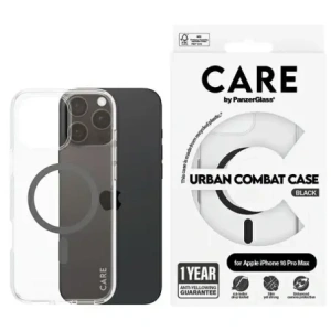 Hurtownia GSM - CARE de la PanzerGlass Carcasă Flagship MagSafe pentru Apple iPhone 16 Pro Max neagră - PZG997 - {ean13} - Hurt