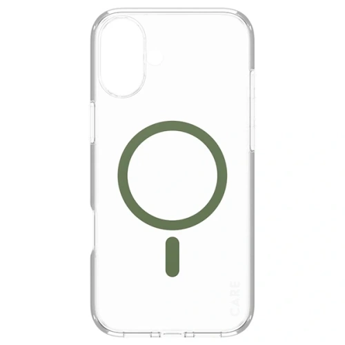 Etui CARE by PanzerGlass Flagship Case MagSafe do Apple iPhone 16 Plus zielony