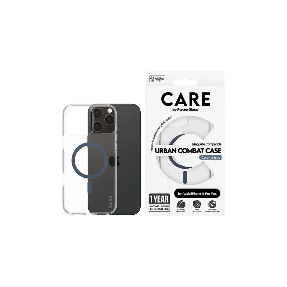 Hurtownia GSM - CARE von PanzerGlass Flagship Case MagSafe für Apple iPhone 16 Pro Max blau - PZG1003 - {ean13} - Hurt