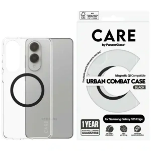 Hurtownia GSM - Etui CARE by PanzerGlass Flagship Urban Combat Black QI do Samsung Galaxy S25 Edge przezroczysty - PZG1007 - {ean13} - Hurt