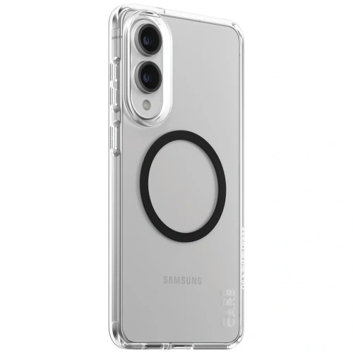 Etui CARE by PanzerGlass Flagship Urban Combat Black QI do Samsung Galaxy S25 Edge przezroczysty