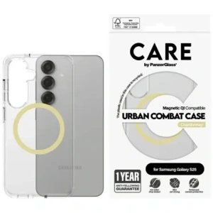 Hurtownia GSM - Etui CARE by PanzerGlass Flagship Urban Combat Chardonnay QI do Samsung Galaxy S25 przezroczysty - PZG1008 - {ean13} - Hurt