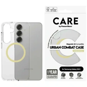 Hurtownia GSM - Etui CARE by PanzerGlass Flagship Urban Combat Chardonnay QI do Samsung Galaxy S25+ Plus przezroczysty - PZG1010 - {ean13} - Hurt