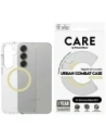 Etui CARE by PanzerGlass Flagship Urban Combat Chardonnay QI do Samsung Galaxy S25+ Plus przezroczysty
