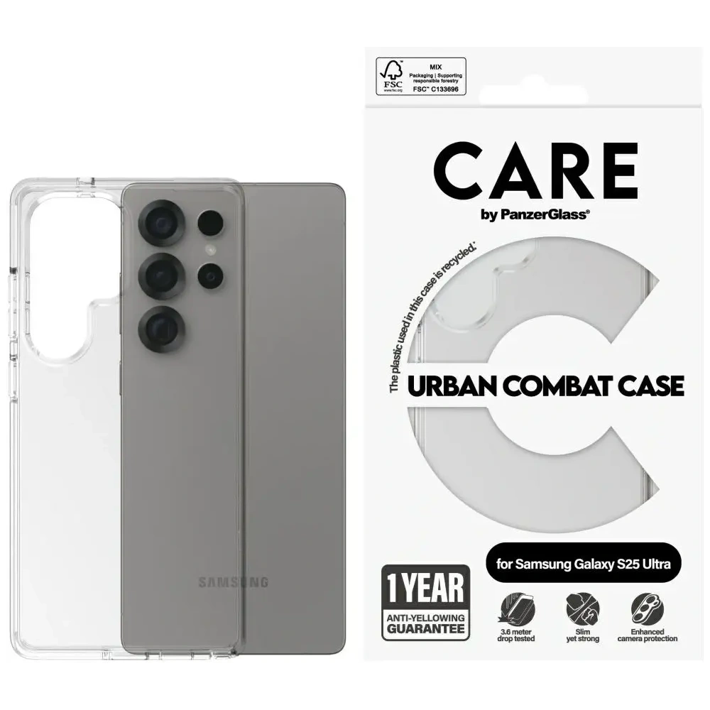 Hurtownia GSM - CARE od PanzerGlass Flagship Urban Combat Samsung Galaxy S25 Ultra čirý - PZG1012 - {ean13} - Hurt