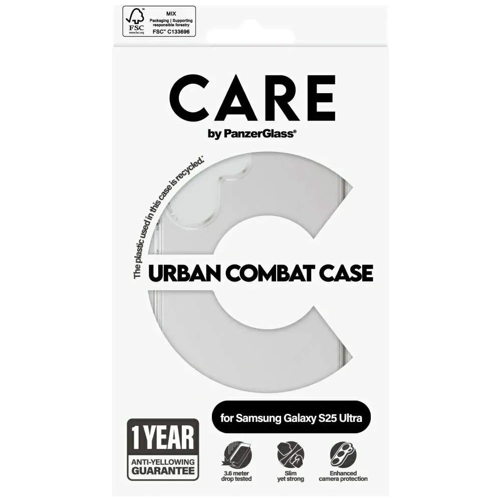 Hurtownia GSM - CARE od PanzerGlass Flagship Urban Combat Samsung Galaxy S25 Ultra čirý - PZG1012 - {ean13} - Hurt