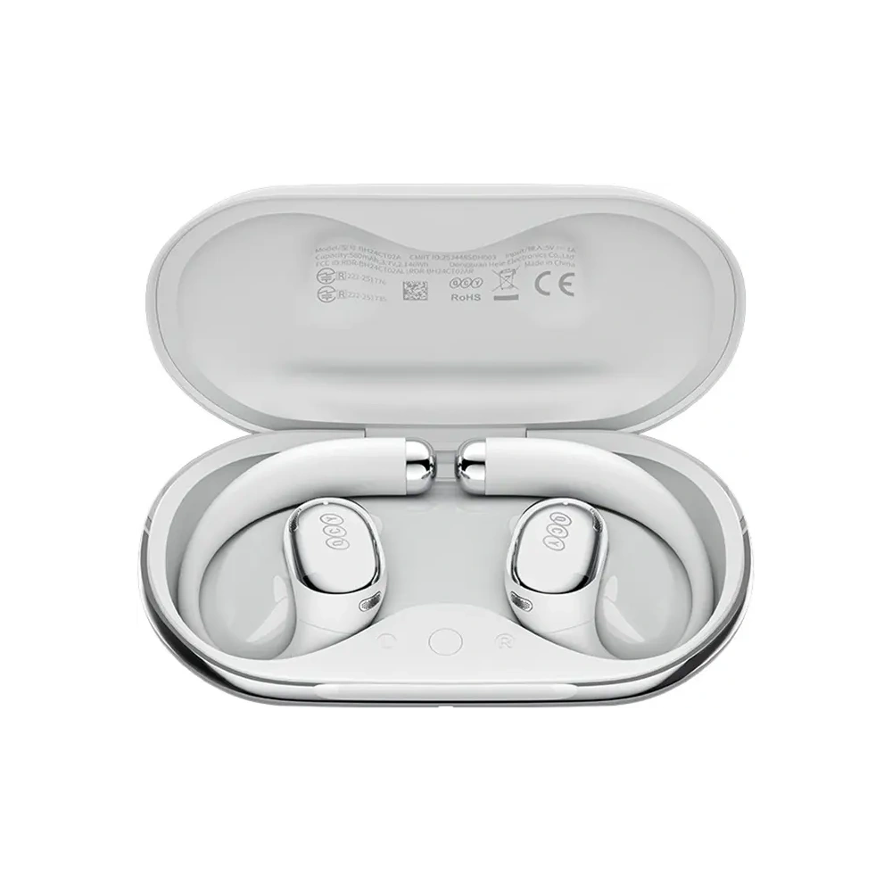 Hurtownia GSM - QCY Crossky R70 Bluetooth 6.0 Klipszes Vezeték nélküli Fejhallgató Szürke - QCY137 - {ean13} - Hurt