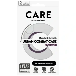 Hurtownia GSM - CARE od PanzerGlass Flagship Urban Combat Purple QI Samsung Galaxy S25 čirý - PZG1013 - {ean13} - Hurt