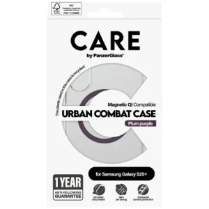 Hurtownia GSM - Etui CARE by PanzerGlass Flagship Urban Combat Purple QI do Samsung Galaxy S25+ Plus przezroczysty - PZG1015 - {ean13} - Hurt