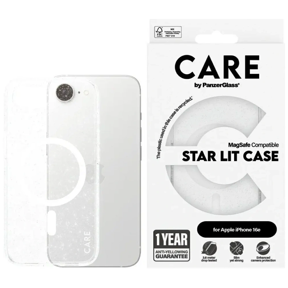 Hurtownia GSM - CARE od PanzerGlass Flagship Urban Combat StarLight White MagSafe Apple iPhone 16e čirý - PZG1016 - {ean13} - Hurt