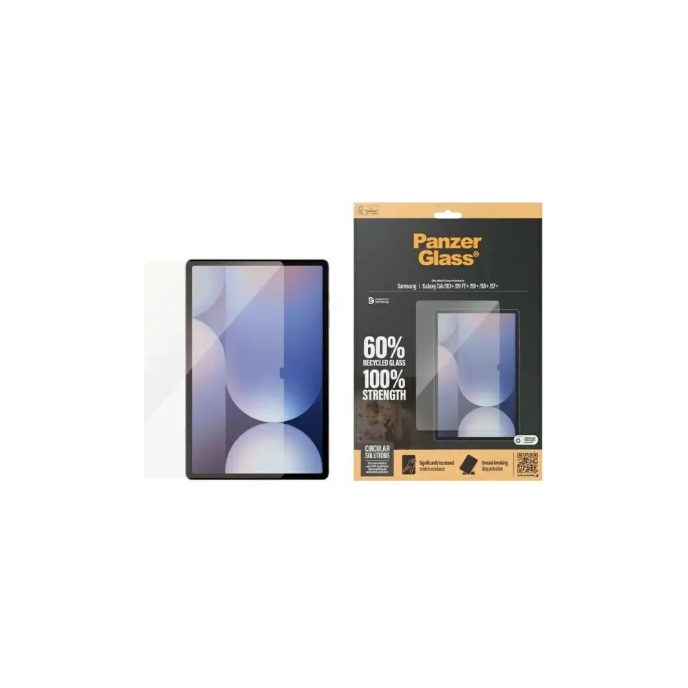 Hurtownia GSM - Szkło ochronne PanzerGlass Ultra-Wide Fit Samsung Galaxy Tab S7+ Plus / S8+ Plus / S9+ Plus / S9 FE+ Plus / S10+ Plus - PZG1023 - {ean13} - Hurt