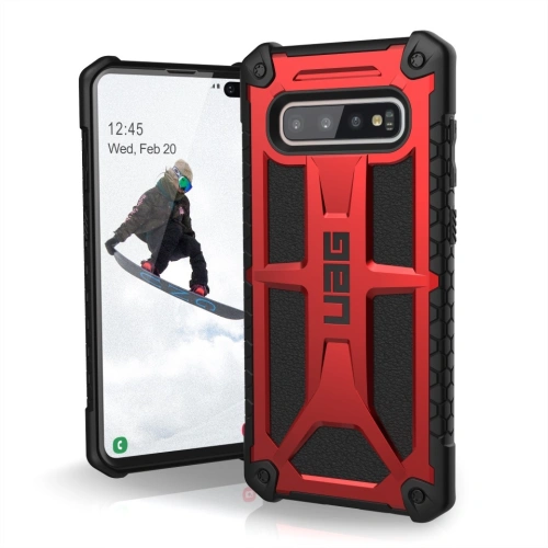 Hurtownia Urban Armor Gear - 812451031447 - UAG073RED - Etui UAG Urban Armor Gear Monarch Samsung Galaxy S10+ Plus (czerwone) - B2B homescreen