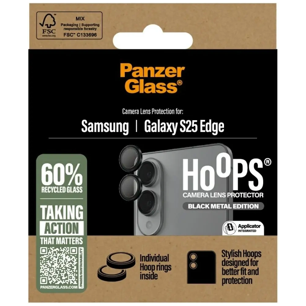 Hurtownia GSM - PanzerGlass Hoops Lencsvédő Samsung Galaxy S25 Edge fekete - PZG1026 - {ean13} - Hurt