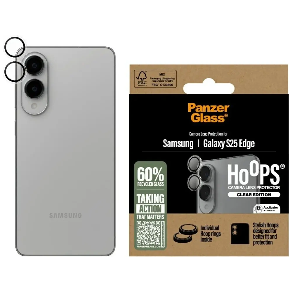 Hurtownia GSM - PanzerGlass Hoops ochranné sklo pro objektiv Samsung Galaxy S25 Edge čiré - PZG1027 - {ean13} - Hurt