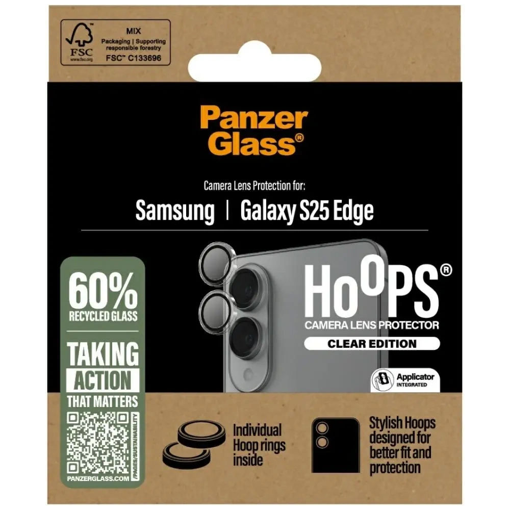 Hurtownia GSM - PanzerGlass Hoops ochranné sklo pro objektiv Samsung Galaxy S25 Edge čiré - PZG1027 - {ean13} - Hurt