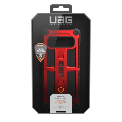 Etui UAG Urban Armor Gear Monarch Samsung Galaxy S10+ Plus (czerwone)