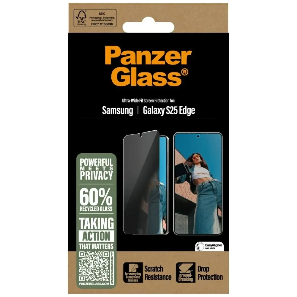 Hurtownia GSM - Privatisierung von PanzerGlass Ultra-Wide Fit für Samsung Galaxy S25 Edge - PZG1033 - {ean13} - Hurt