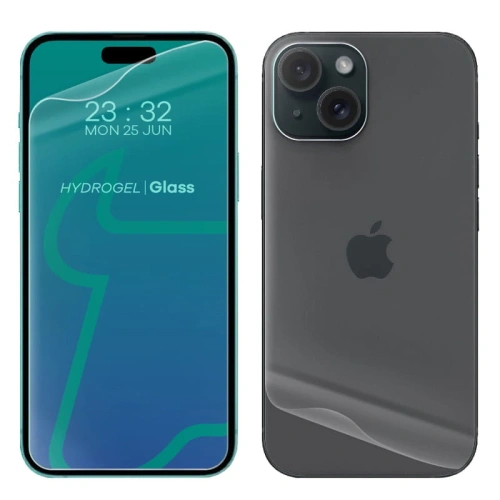 Folia hydrożelowa na tył i przód Bizon Glass Hydrogel Pack do Apple iPhone 15