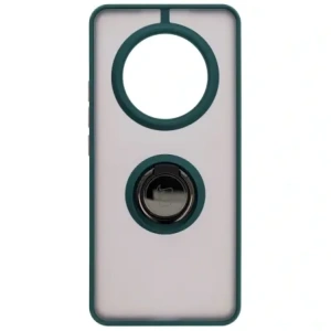 Hurtownia GSM - Etui z uchwytem na palec Bizon Case Hybrid Ring do Realme 14 Pro 5G przydymione z ciemnozieloną ramką - BIZ9550 - {ean13} - Hurt