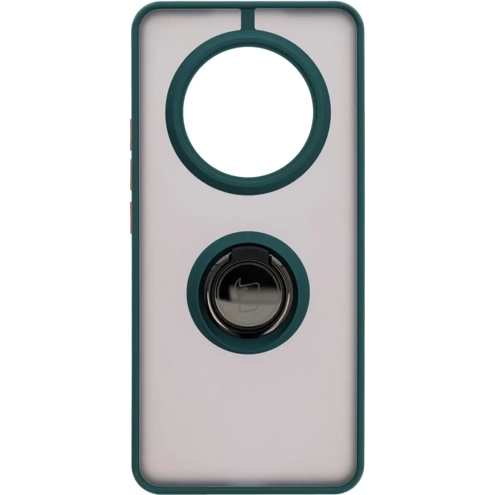 Hurtownia GSM - Bizon Case Hybrid Ring Realme 14 Pro 5G rauchig mit einem dunkelgrünen Rahmen - BIZ9550 - {ean13} - Hurt