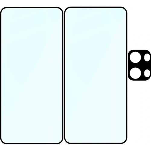 2x szkło hartowane + 1x na aparat Bizon Edge 3D Pack do Oppo Reno13 Pro