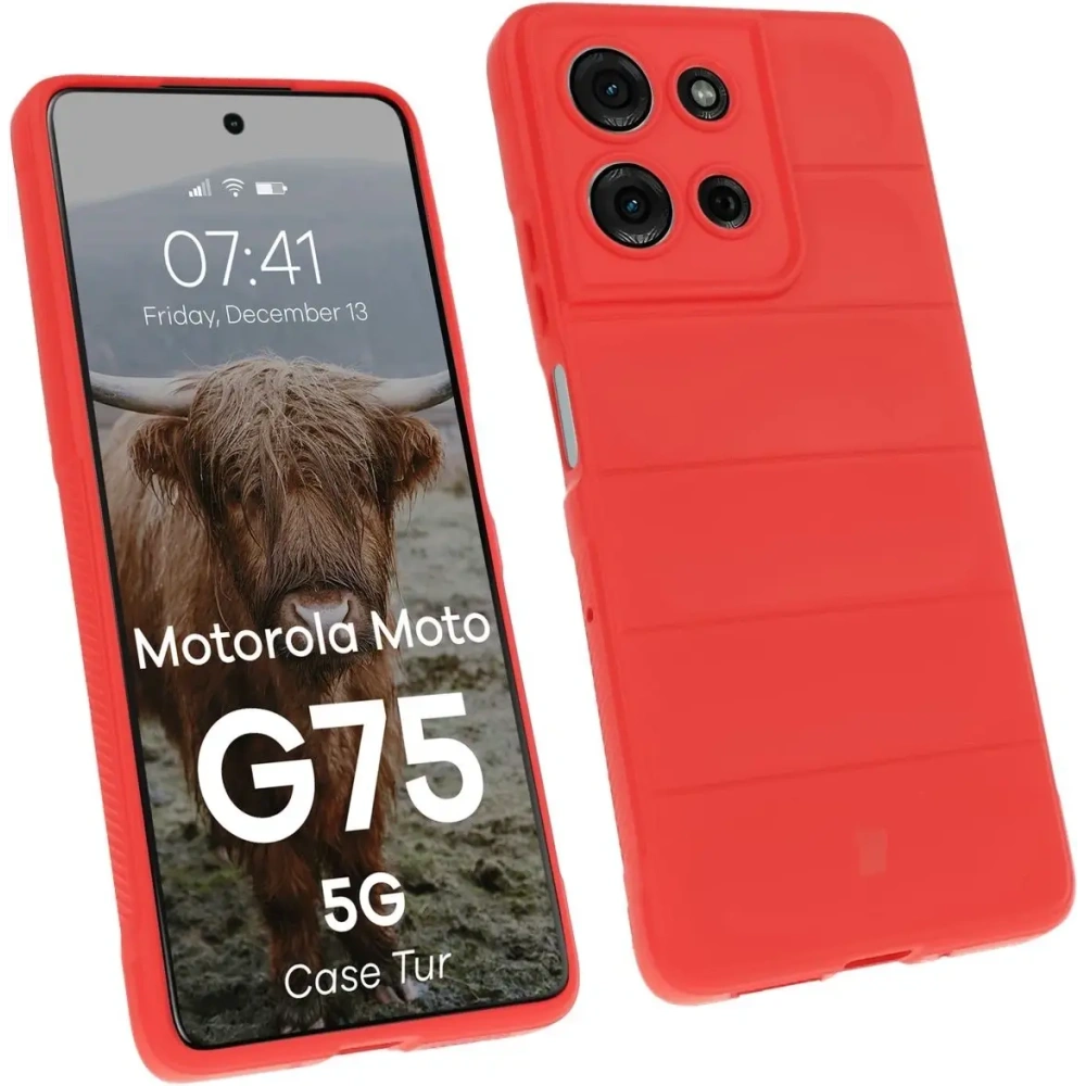 Hurtownia GSM - Pancerne etui Bizon Case Tur do Motorola Moto G75 5G czerwone - BIZ9554 - {ean13} - Hurt