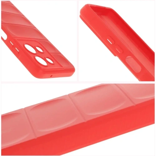 Pancerne etui Bizon Case Tur do Motorola Moto G75 5G czerwone