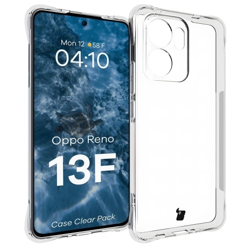 Etui + 2x szkło na ekran Bizon Case Clear Pack do Oppo Reno13F