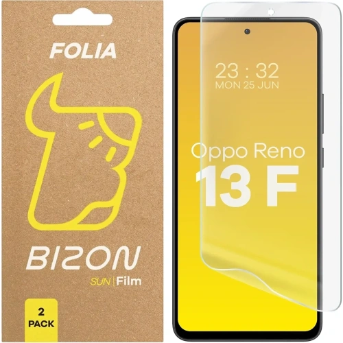 Folia matowa Bizon Glass Film Sun do Oppo Reno13 F [2 PACK]
