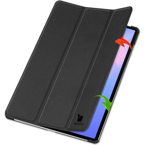 Etui z klapką Bizon Case Tab Croc do Samsung Galaxy Tab S10 FE+ Plus czarne