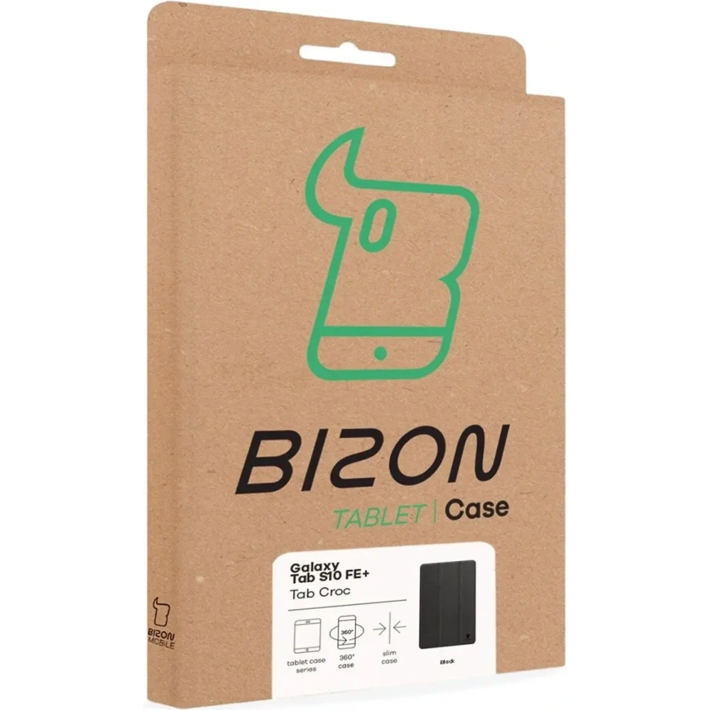Hurtownia GSM - Bizon Case Tab Croc Samsung Galaxy Tab S10 FE+ Plus fekete - BIZ9558 - {ean13} - Hurt