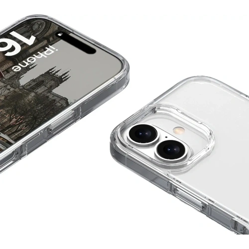 Etui Bizon Case Halo do Apple iPhone 16 Plus przezroczyste