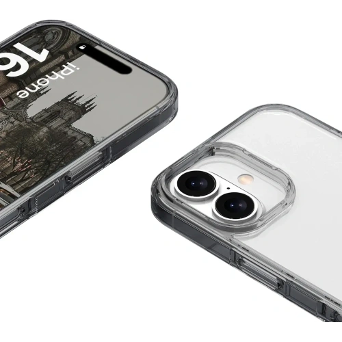 Etui Bizon Case Halo do Apple iPhone 16 Plus przydymione-czarne