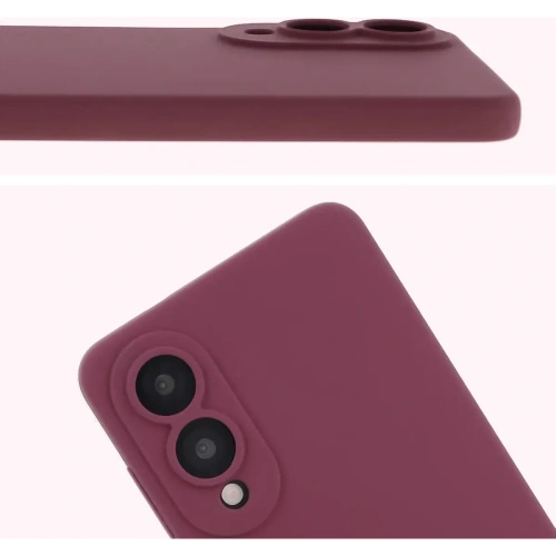 Silikonowe etui Bizon Soft Case do Samsung Galaxy S25 Edge ciemnofioletowe