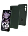 Silikonowe etui Bizon Soft Case do Samsung Galaxy S25 Edge ciemnozielone