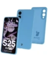 Husa moale Bizon pentru Samsung Galaxy S25 Edge albastră