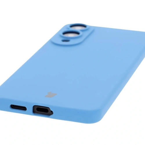 Silikonowe etui Bizon Soft Case do Samsung Galaxy S25 Edge niebieskie