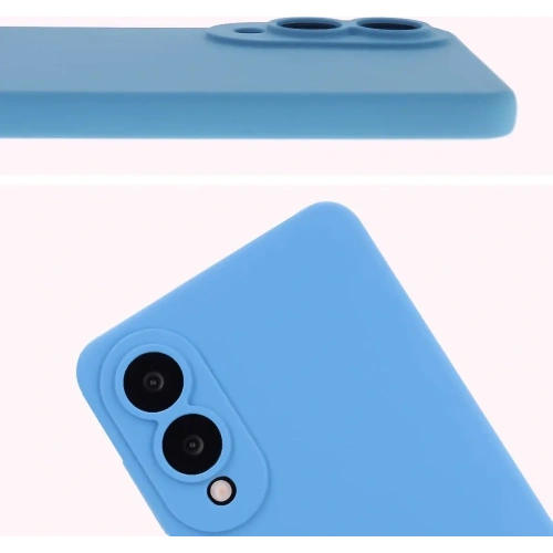 Silikonowe etui Bizon Soft Case do Samsung Galaxy S25 Edge niebieskie