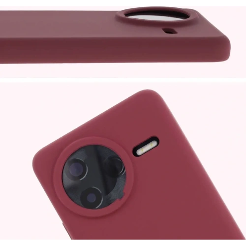 Silikonowe etui Bizon Soft Case do Xiaomi POCO F7 Ultra ciemnofioletowe