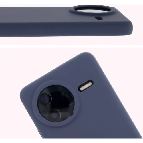 Silikonowe etui Bizon Soft Case do Xiaomi POCO F7 Ultra ciemnoniebieskie