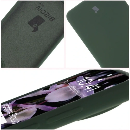 Silikonowe etui Bizon Soft Case do Xiaomi POCO F7 Ultra ciemnozielone