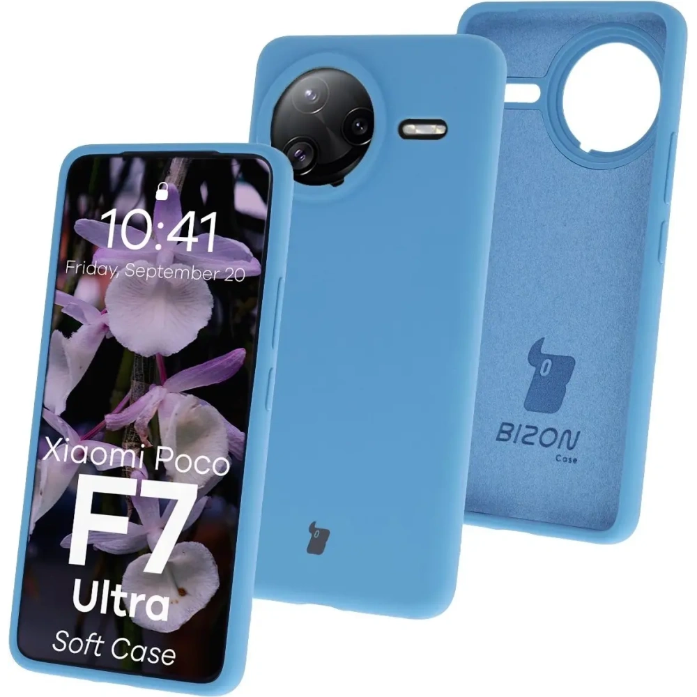 Hurtownia GSM - Silikonowe etui Bizon Soft Case do Xiaomi POCO F7 Ultra niebieskie - BIZ9568 - {ean13} - Hurt