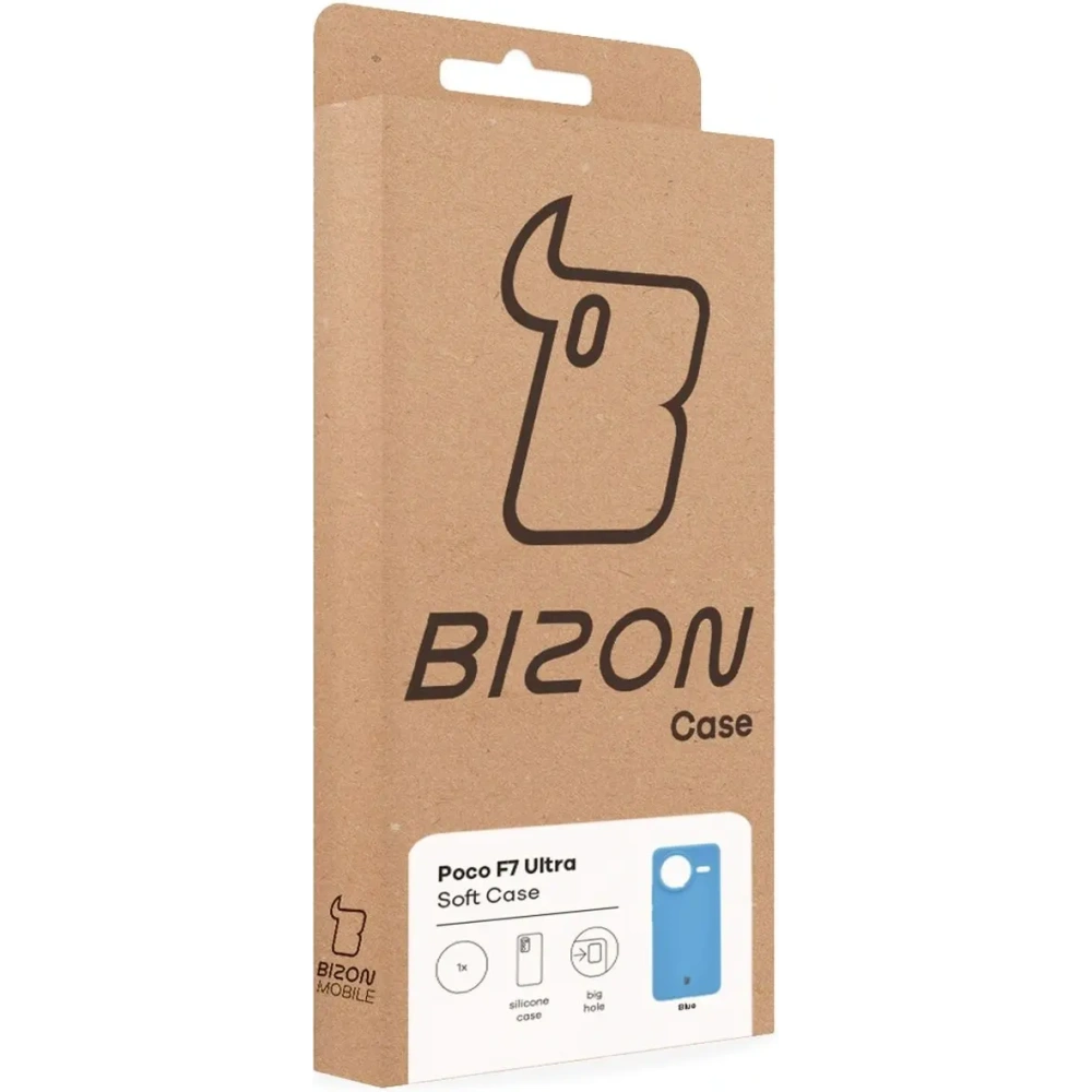 Hurtownia GSM - Silikonowe etui Bizon Soft Case do Xiaomi POCO F7 Ultra niebieskie - BIZ9568 - {ean13} - Hurt