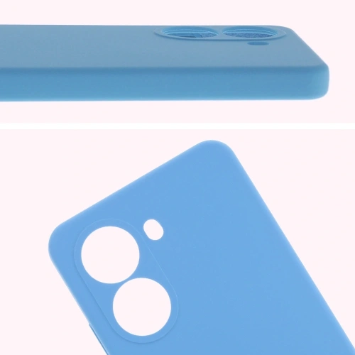 Silikonowe etui Bizon Soft Case do Xiaomi POCO X7 Pro niebieskie