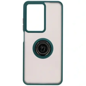 Hurtownia GSM - Bizon Case Hybrid Ring Realme C75 4G / 14x 5G kouřový s tmavě zeleným rámem - BIZ9570 - {ean13} - Hurt