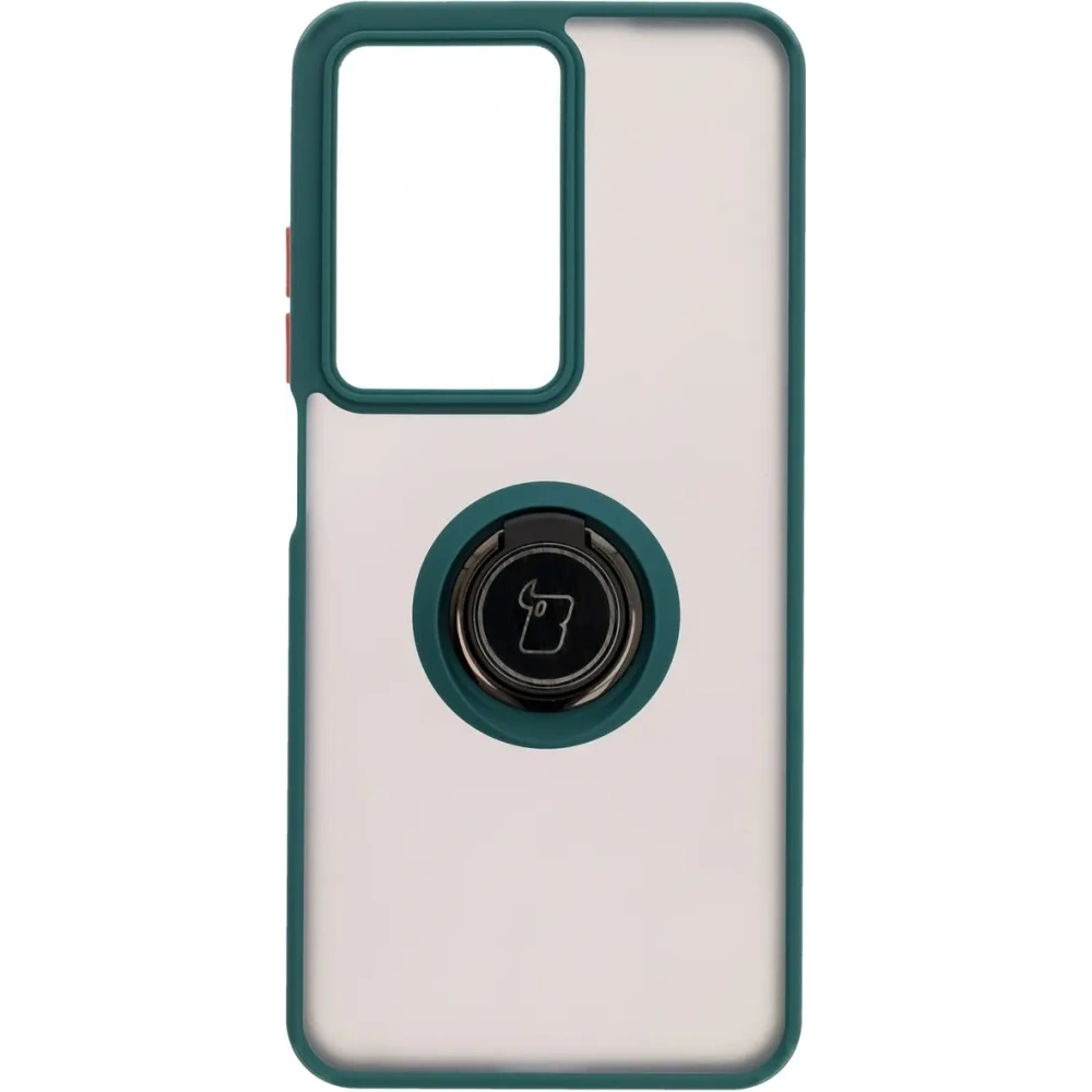 Hurtownia GSM - Bizon Case Hybrid Ring Realme C75 4G / 14x 5G rauchig mit einem dunkelgrünen Rahmen - BIZ9570 - {ean13} - Hurt