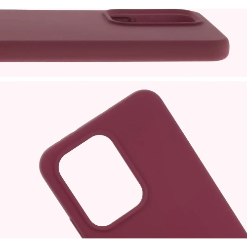 Silikonowe etui Bizon Soft Case do Oppo Reno13 Pro ciemnofioletowe