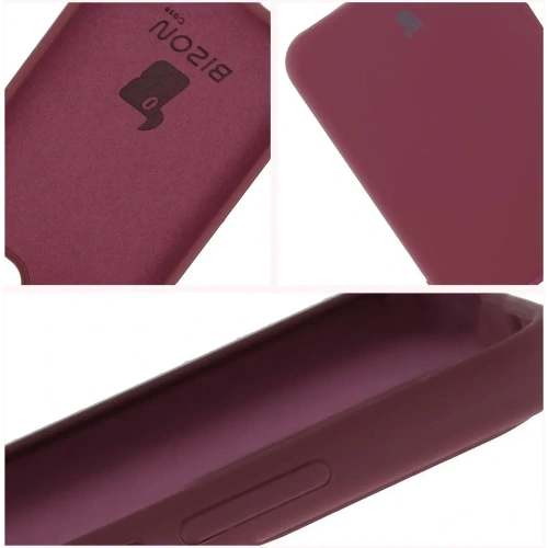 Silikonowe etui Bizon Soft Case do Oppo Reno13 Pro ciemnofioletowe