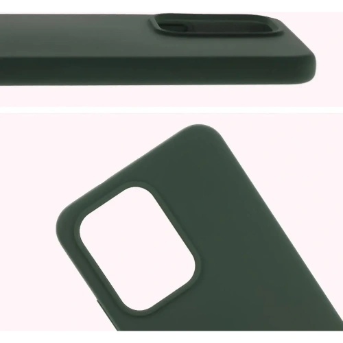 Silikonowe etui Bizon Soft Case do Oppo Reno13 Pro ciemnozielone